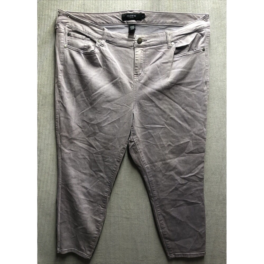 Torrid Denim Jeans Size 22 Lavender Ankle Crop